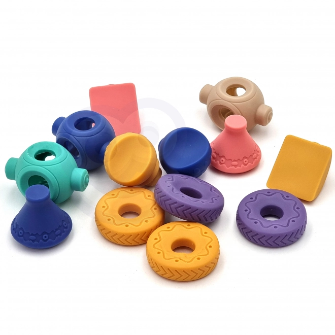 Set De Cuburi Sensory WOOPIE Pentru Bebeluși