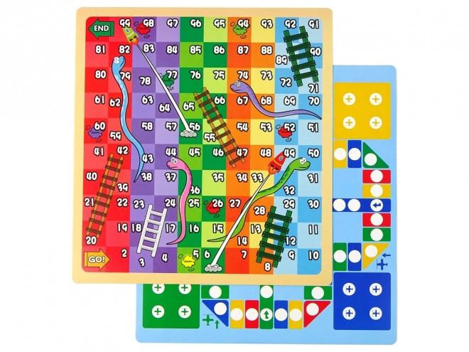Tablă de jocuri 3 în 1 cu suprafețe desen și joc ludo menta