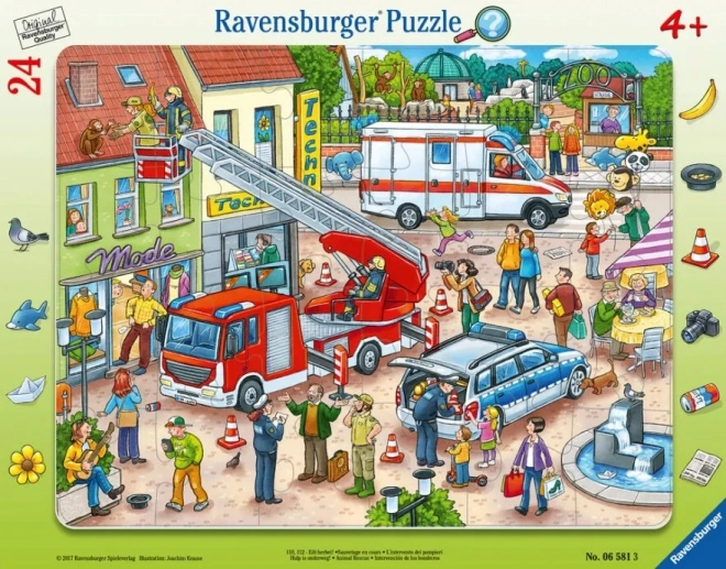 Puzzle de salvare a animalelor Ravensburger 24 piese