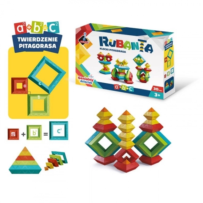 Cuburi Pythagoras Rubanta 30 piese