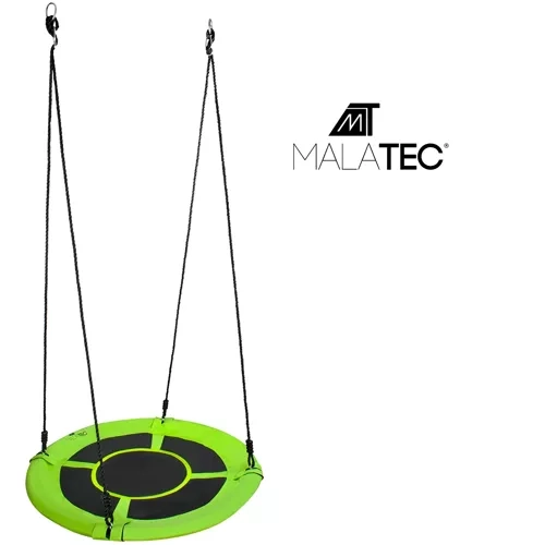 Leagăn tip cuib de barză 120cm verde-negru 23515