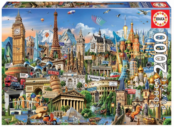 puzzle europa 2000 de piese