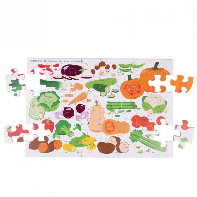 Puzzle De Podea Legume De La Bigjigs Toys