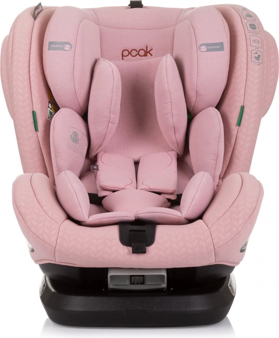 Scaun auto rotativ Chipolino Peak i-Size 40-150cm Isofix Flamingo