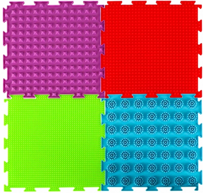Covor ortopedic senzorial puzzle pentru masajul picioarelor