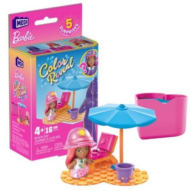 Mega Construx Barbie color reveal cu păpușă mică