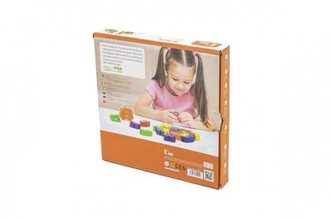 Puzzle 3D Melc cu Litere