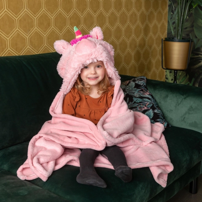 Glugă distractivă cu motiv de UNICORN