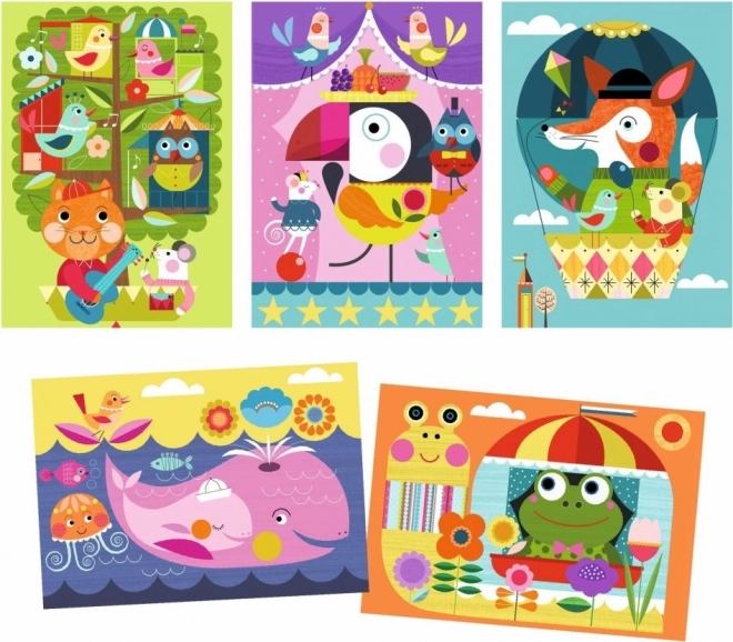 Set creativ Djeco - Descoperă lumea animalelor