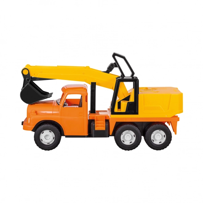 Excavator Tatra pentru copii cu cabină 72 cm galben-portocaliu