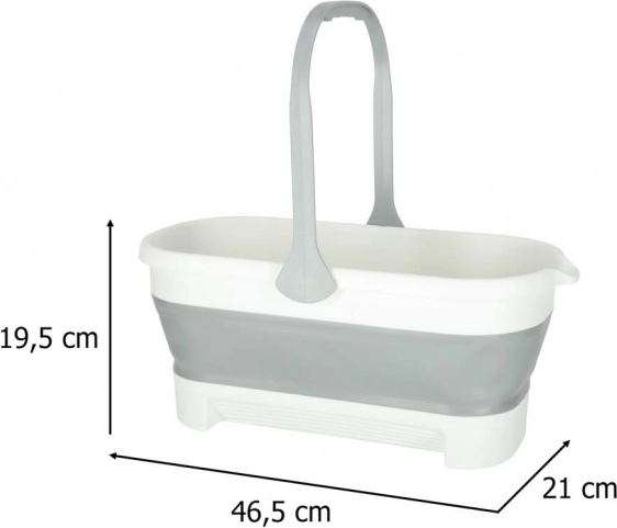 Găleată pliabilă pentru mop cu mâner