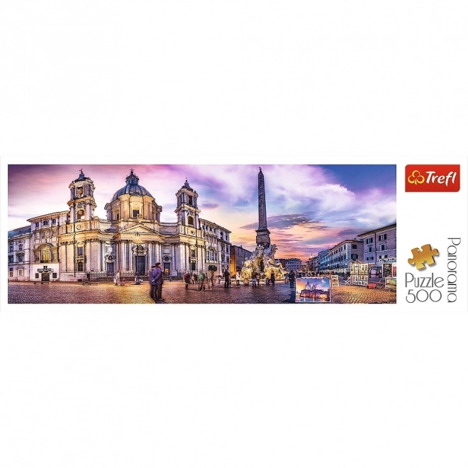 Puzzle panoramice 500 piese Piazza Navona Roma