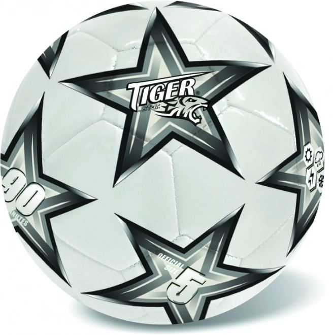 Minge de fotbal din piele argintie nr.5
