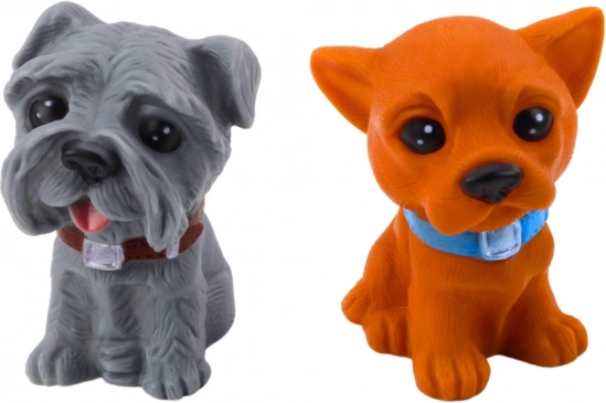 Set de figurine drăguțe cu cățeluși, din cauciuc, 6 buc