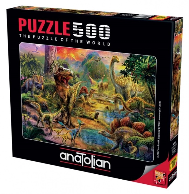 Puzzle Regatul Dinozaurilor 500 Piese