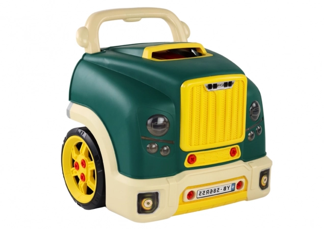 Atelier camion verde demontabil pentru copii