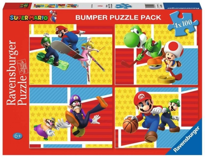 Puzzle Super Mario 4x100 piese Ravensburger