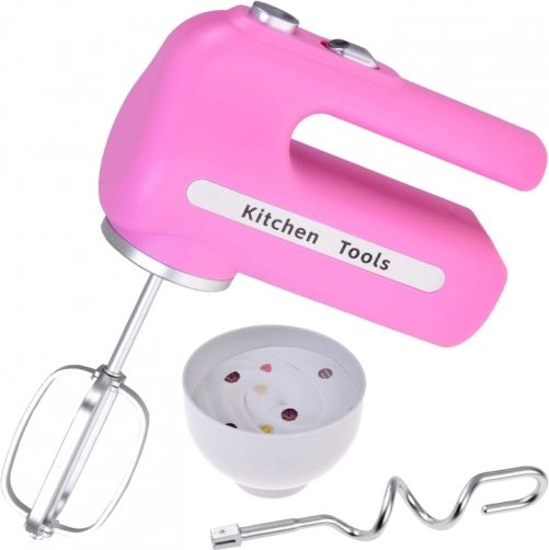 Mixer interactiv roz roz pentru copii cu bol și 2 accesorii