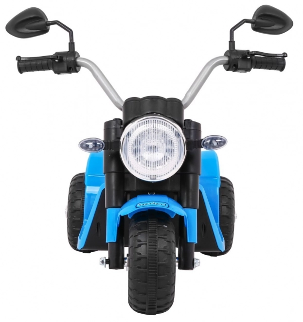 motocicletă mini blue pentru copii cu sunete și lumini LED