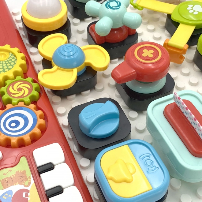 Tablă manipulatorie Montessori Woopie Baby - Panou de activitate colorat