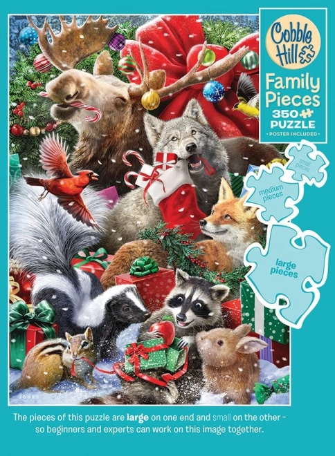 Puzzle de familie sărbători prietenoase 350 de piese