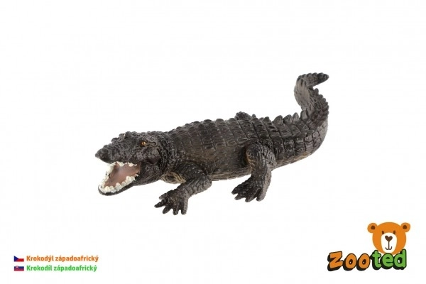 Crocodil vest-african zooted plastic 17cm în săculeț