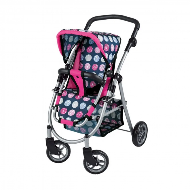 Carucior pentru papusi ajustabil Woopie Royal cu 4 roti