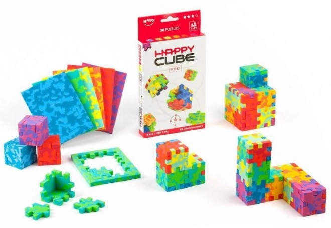 cuburi puzzle 3D Happy Cube Pro din spumă, set de 6