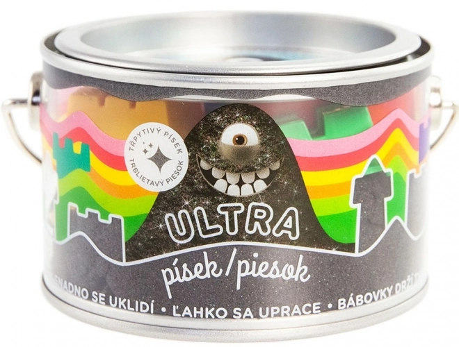 Nisip Magic cu Sclipici Negru