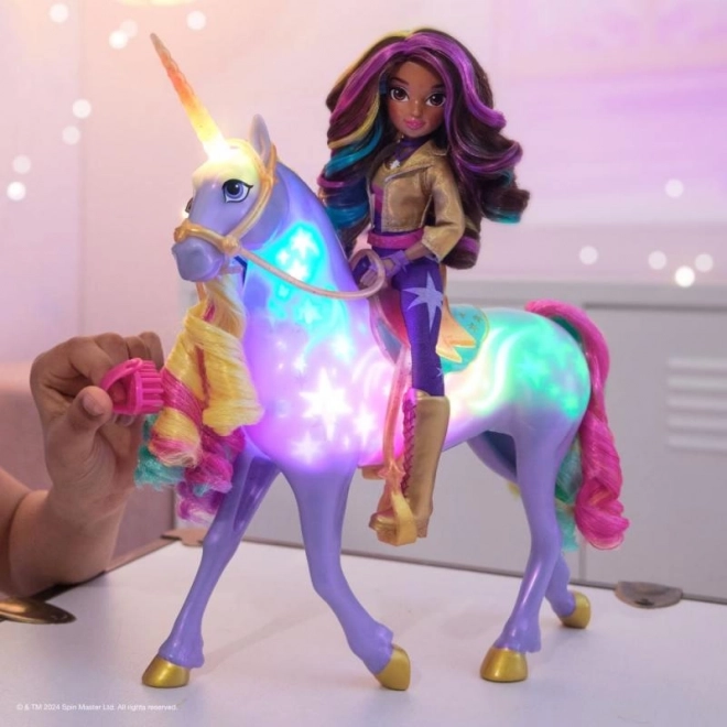 set unicorn academy wildstar cu păpușa sophia 24cm