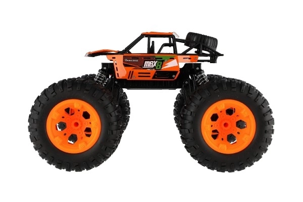 Mașină RC Off-Road off-road 2,4GHz plastic 32cm pachet reîncărcabil + baterii în cutie 38x23x26cm – Portocaliu