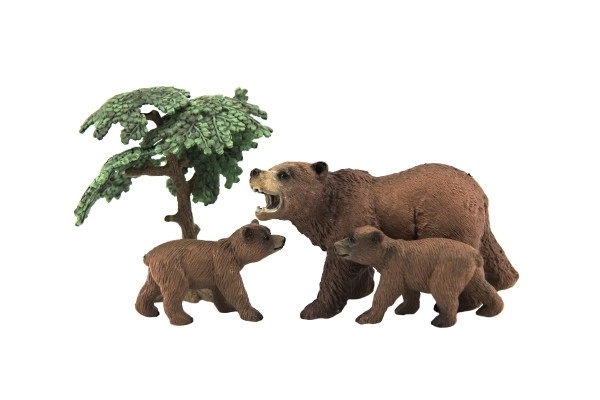 Set animale safari Zoo 10cm din plastic 4 piese în cutie