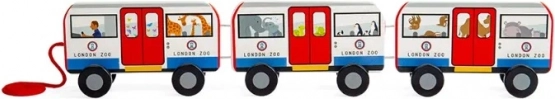 Bigjigs Jucării Jucărie de tras Metroul Londonez