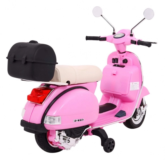 Scuter electric Vespa pentru copii roz