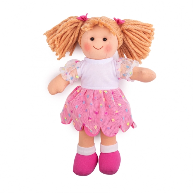 Păpușa de pânză Darcie de la Bigjigs Toys