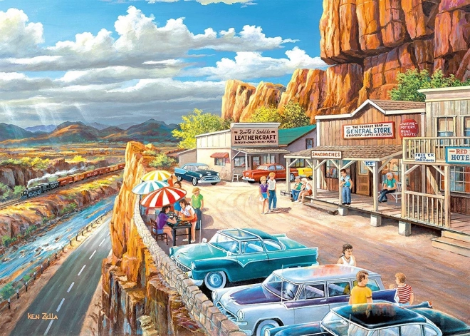 Puzzle Ravensburger Oprire la priveliște XXL 500 piese