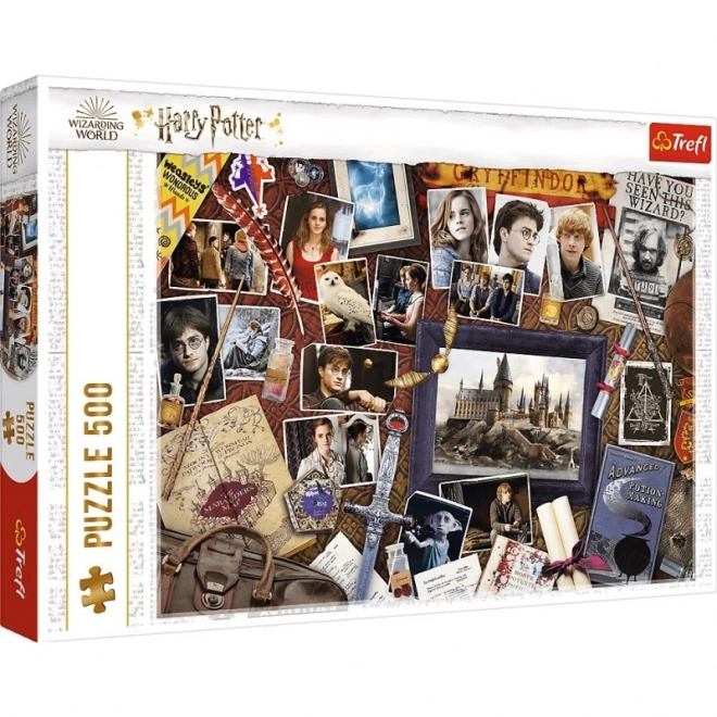 Puzzle Harry Potter Memorialele de la Hogwarts 500 piese