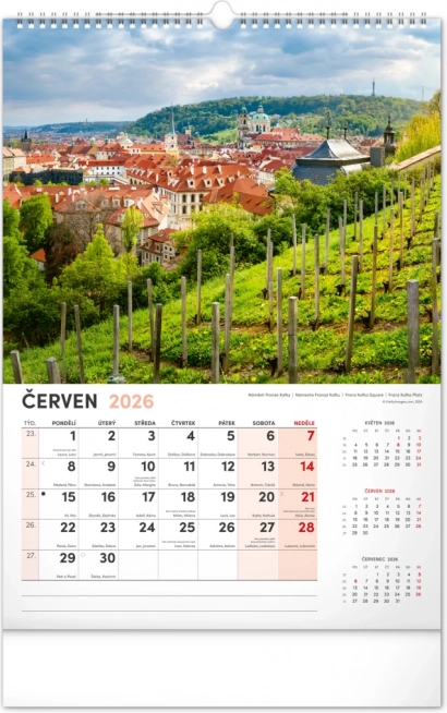 Calendar de perete Praga 2026