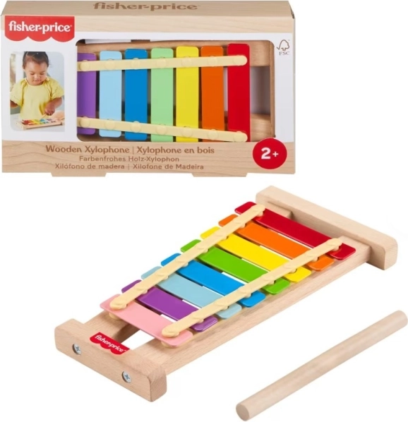 xilofon din lemn fisher-price