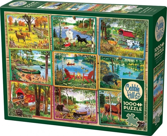 Puzzle Vederi de la lac 1000 piese