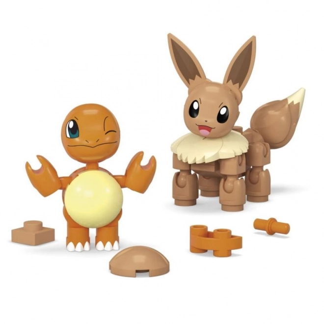 Set de construcție Mega Poke Ball cu Charmander și Eevee