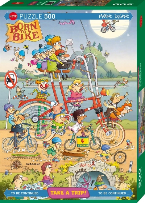 Puzzle HEYE În excursie de Marino Degano 500 de piese