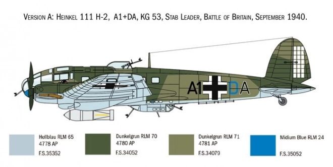 Model plastic Heinkel He 111H Bătălia Angliei 80 ani