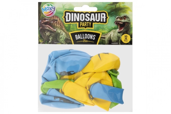 Baloane cu dinozauri 25 cm, set 12 bucăți