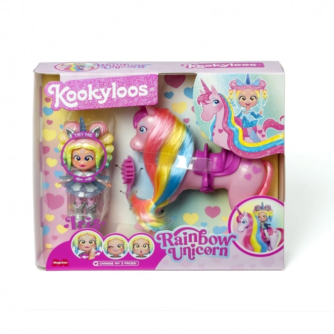 Păpușa KookyLoos Unicornul Curcubeu