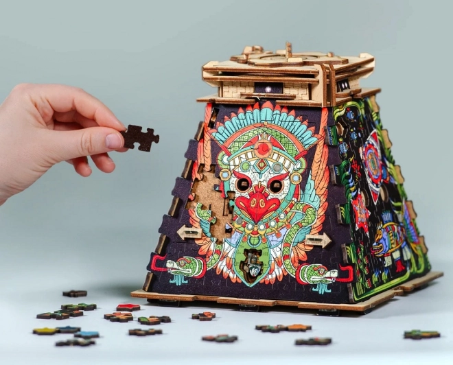 Puzzle din lemn Piramida Soarelui