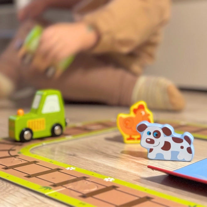 Fermă de lemn în valiză Tooky Toy