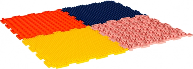 Covor ortopedic senzorial puzzle pentru masajul picioarelor