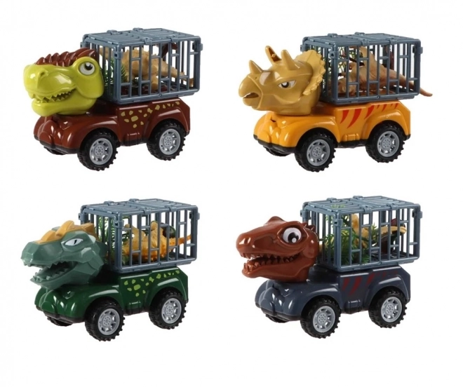 Mașină cu volantă Dinozaur cu figurină