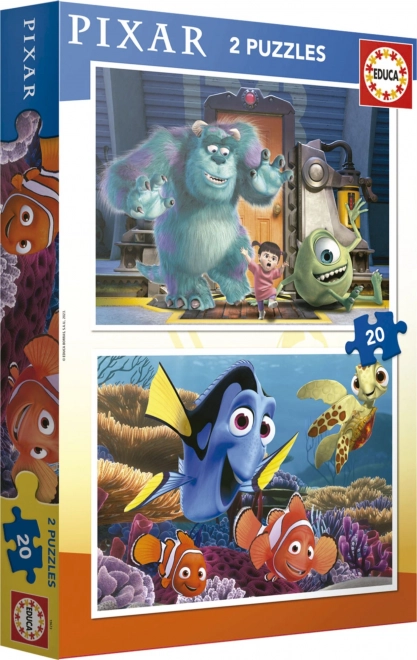 Puzzle Disney Pixar EDUCA de 2x20 piese